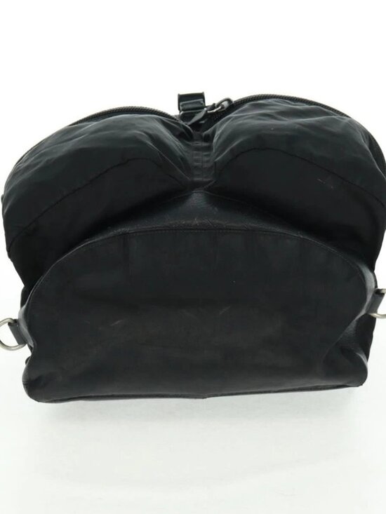 PRADA Backpack Nylon Black Silver Auth bs31873 main image 12